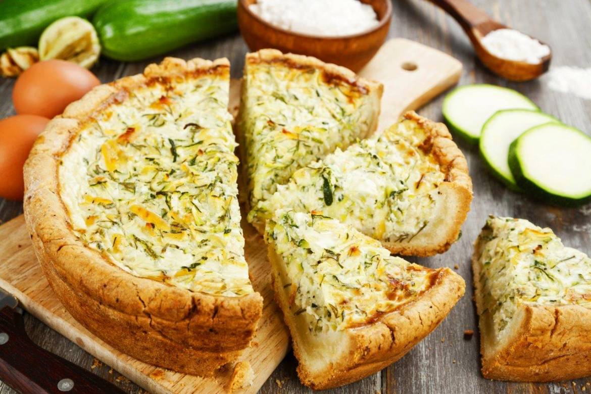 quiche courgettes