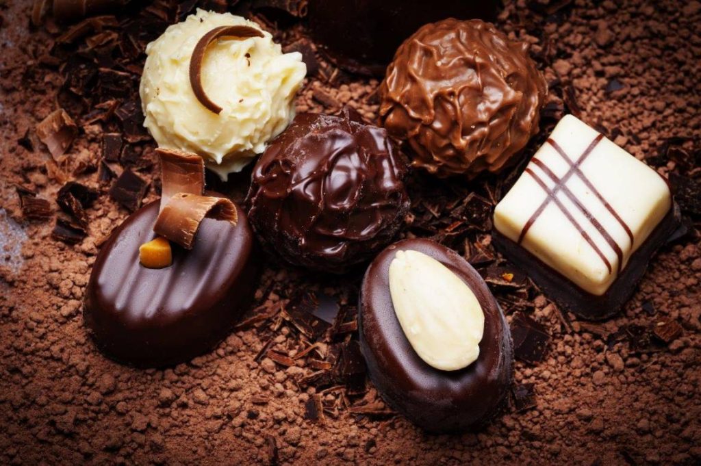 PRALINES AU CHOCOLAT NOIR AU PORTO / RHUM ET CANNEBERGES - CHOCOLATERIE BRIGITTE LAMONTAGNE
