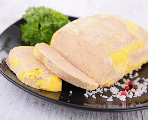 Foie gras coupé en tranches