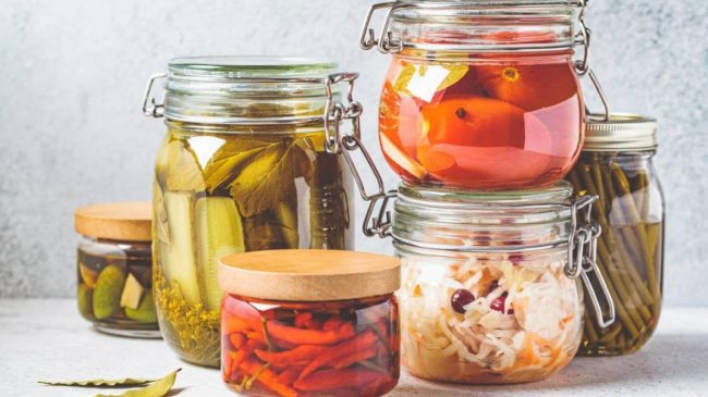bocaux de légumes